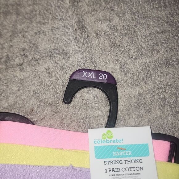 Easter Women's Thong Panties with Lace Trim from Way to Celebrate,Size XXL(20) - Picture 6 of 8